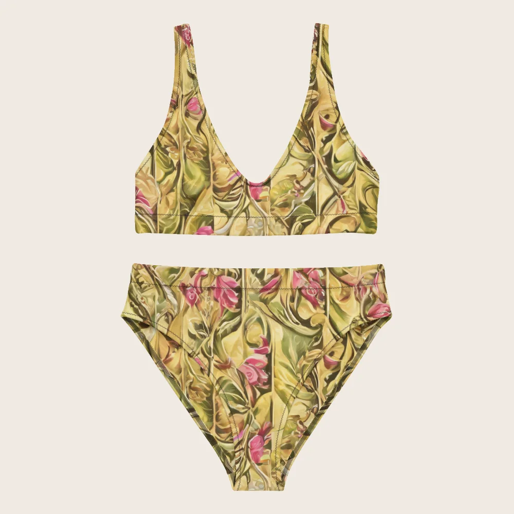 High-Waisted Bikini on model
