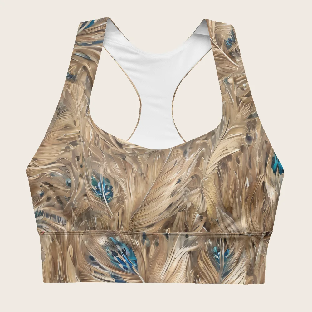 Longline Sports Bra on model