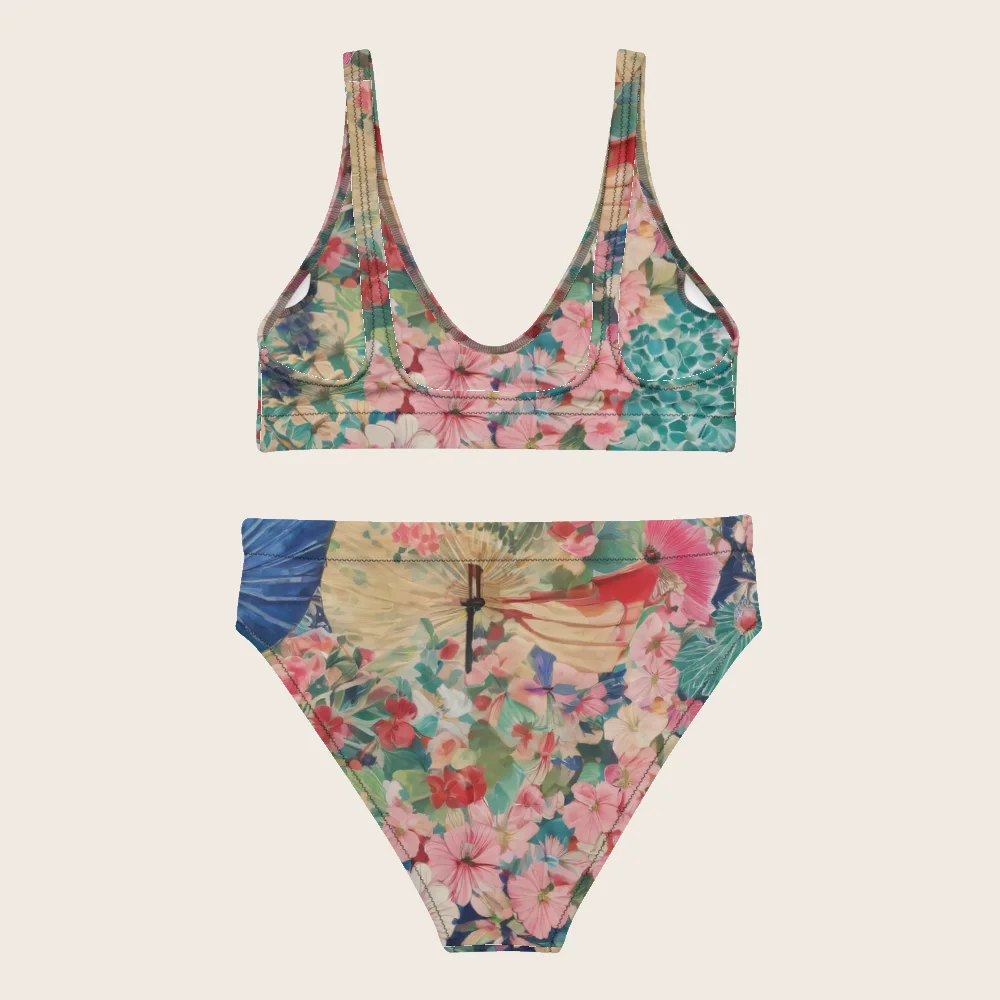 High-Waisted Bikini on model