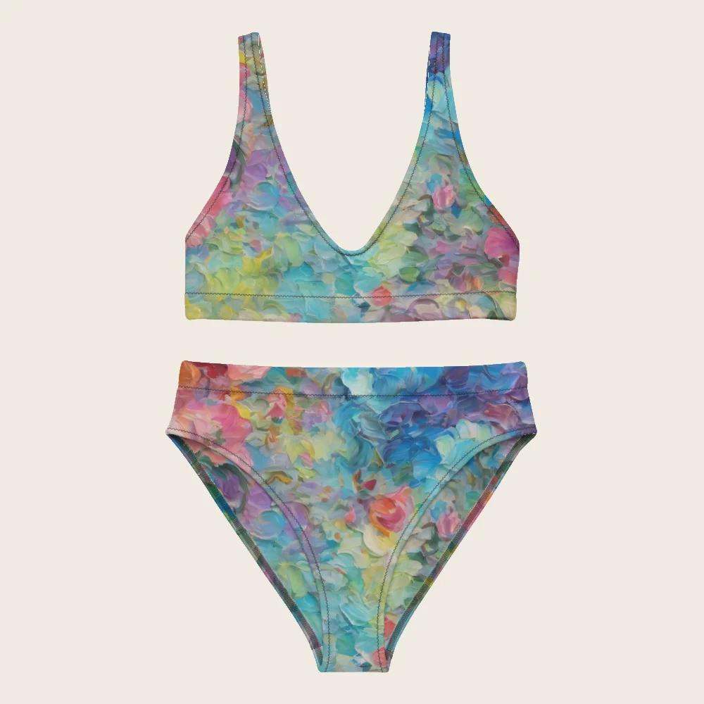 High-Waisted Bikini on model