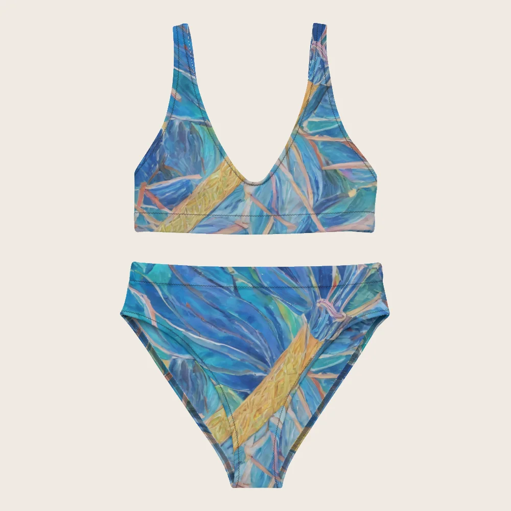 High-Waisted Bikini on model
