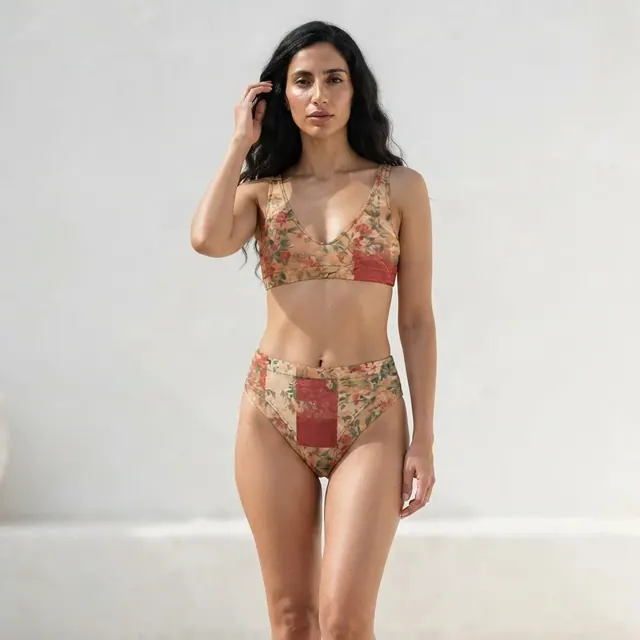 High-Waisted Bikini, one-of-one design 4BF25357
