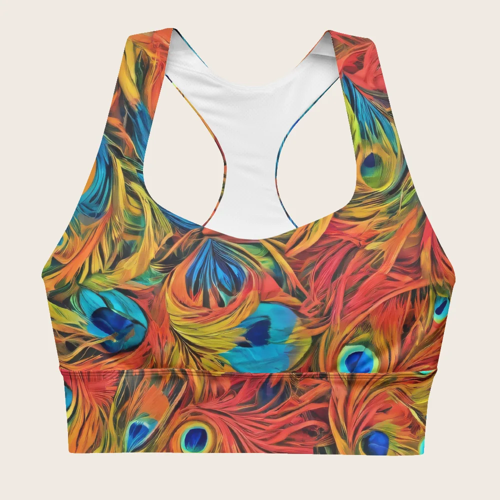 Longline Sports Bra on model