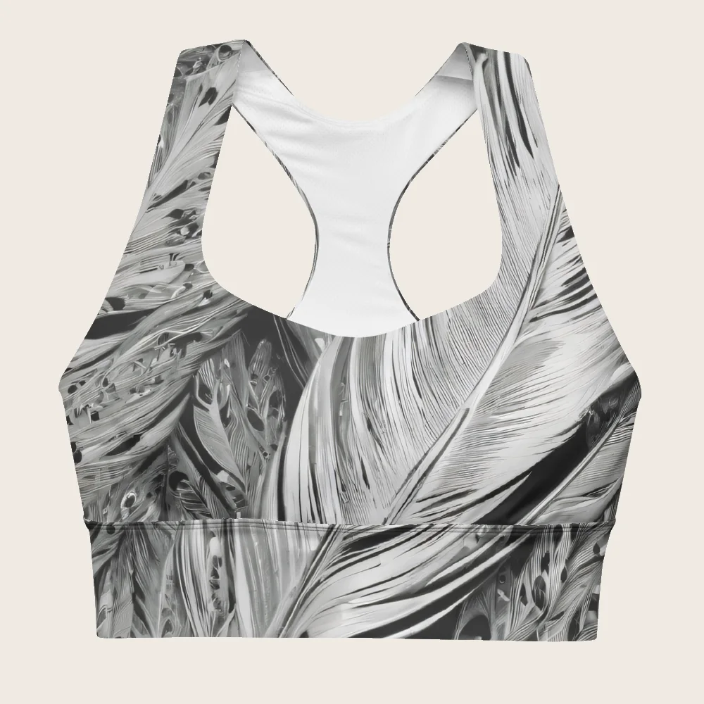 Longline Sports Bra on model