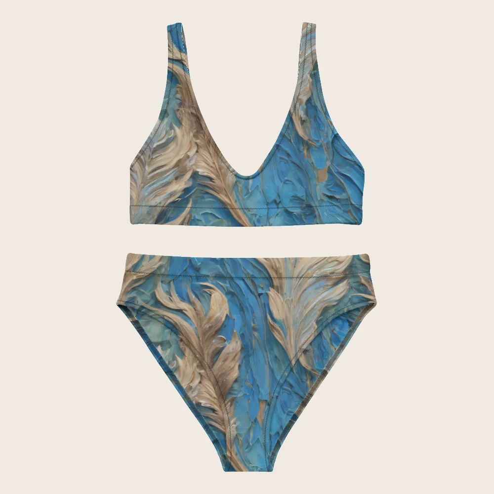High-Waisted Bikini on model