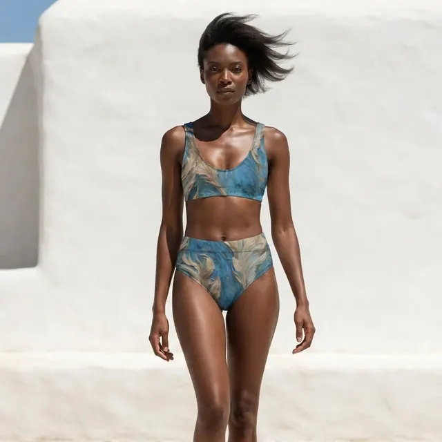 High-Waisted Bikini, one-of-one design D94ABE45