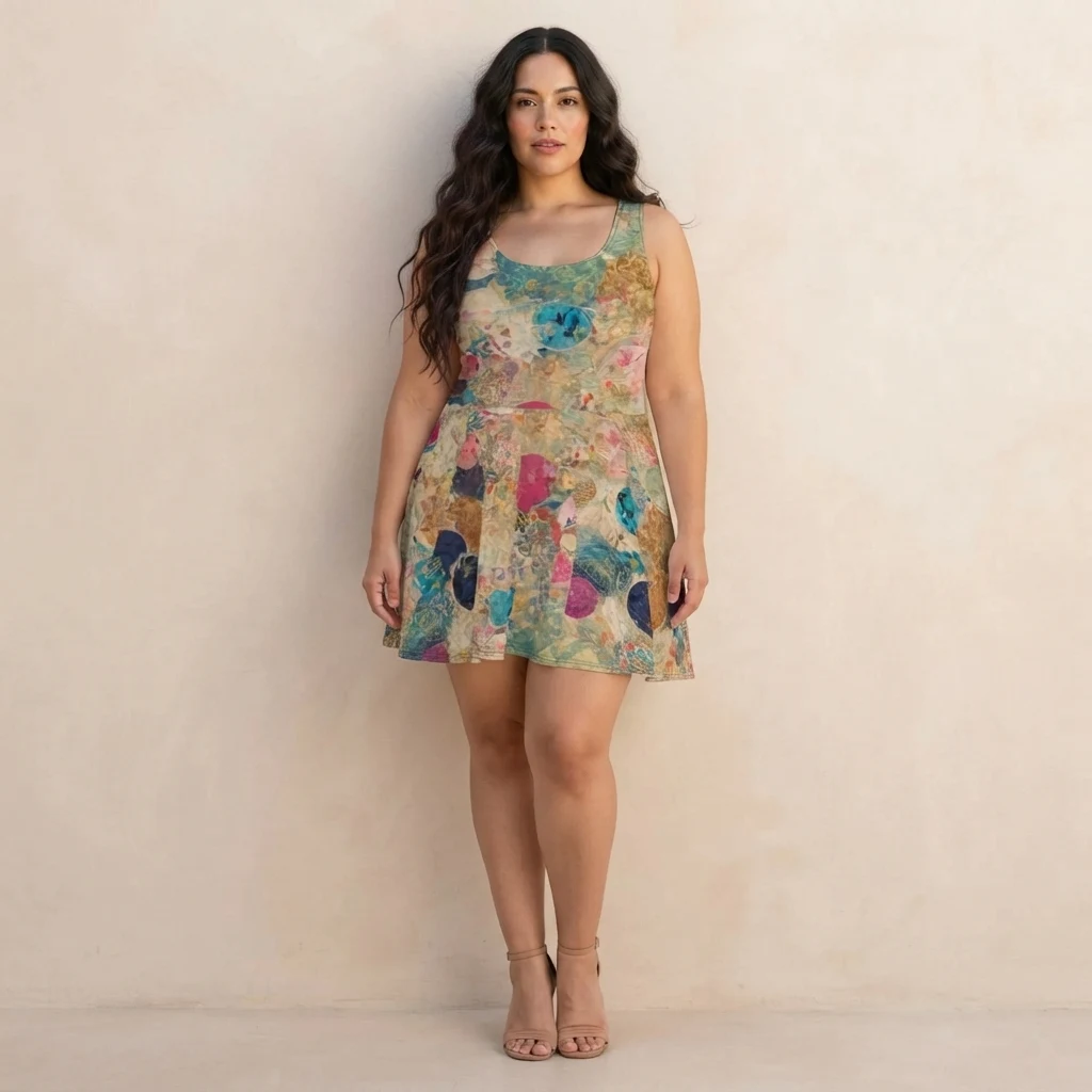 Skater Dress on model