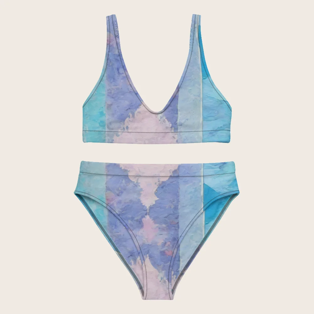 High-Waisted Bikini on model
