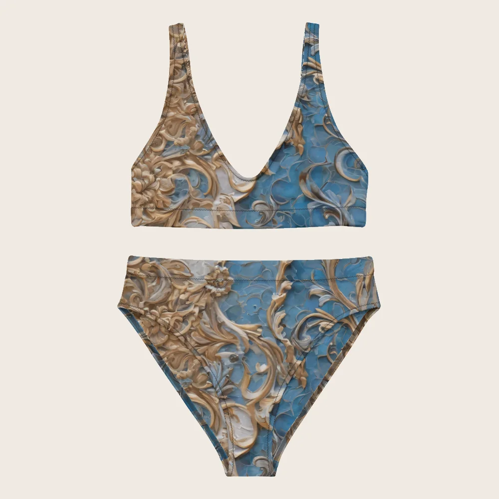 High-Waisted Bikini on model