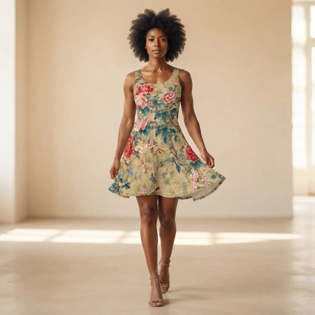 Skater Dress on model
