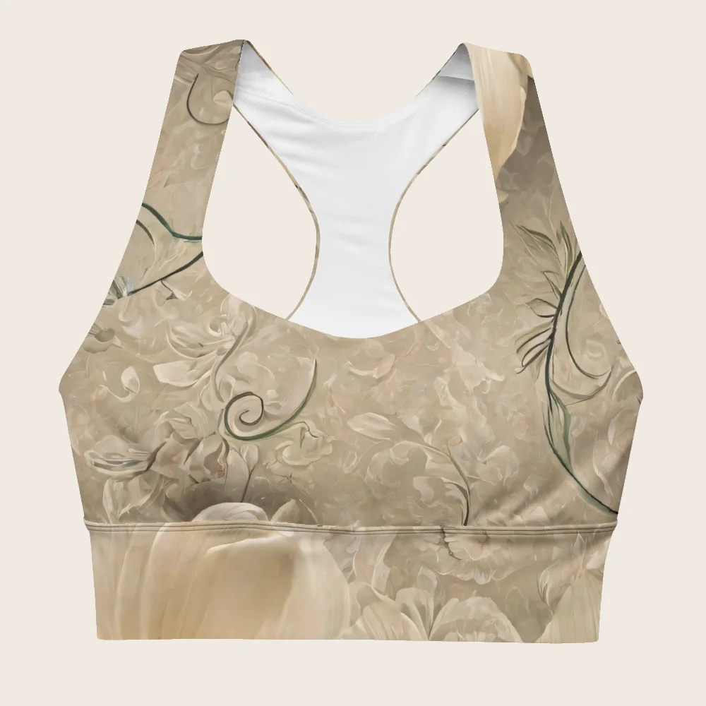 Longline Sports Bra on model
