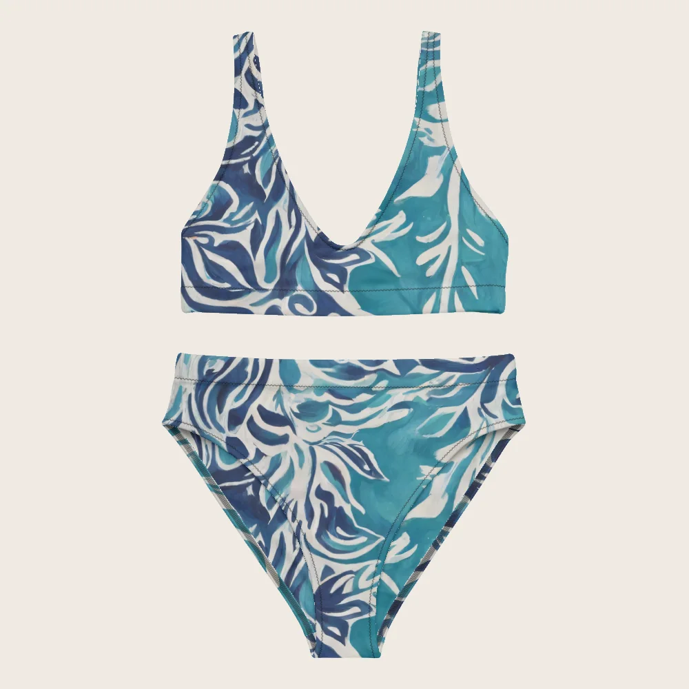 High-Waisted Bikini on model