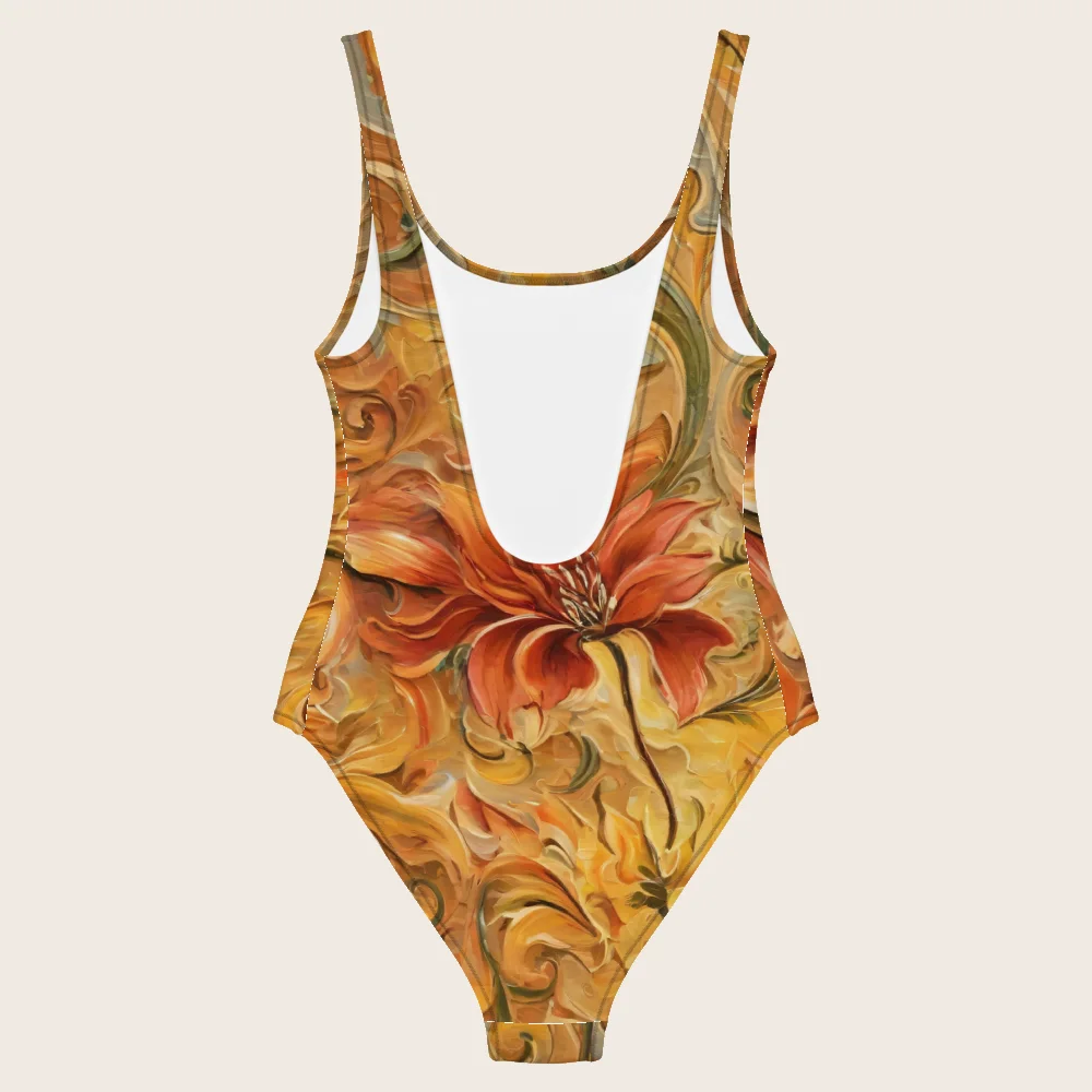 One-Piece Swimsuit on model
