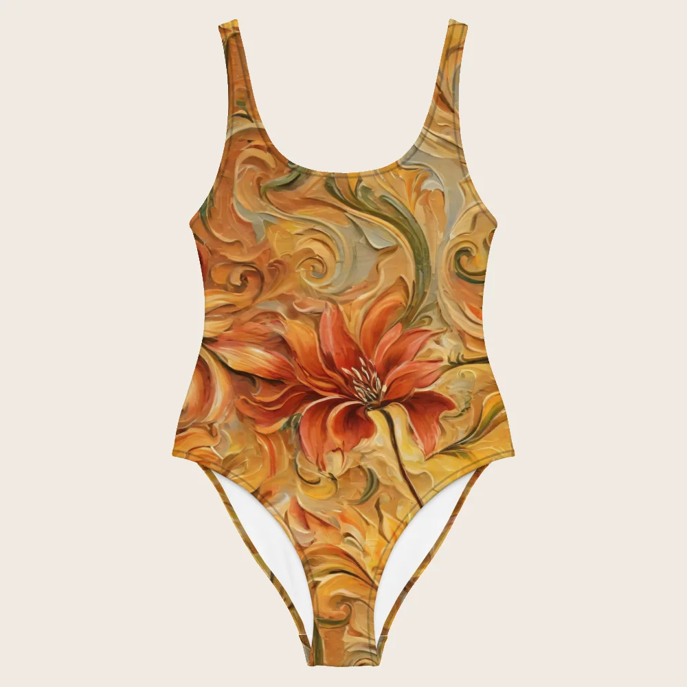 One-Piece Swimsuit on model