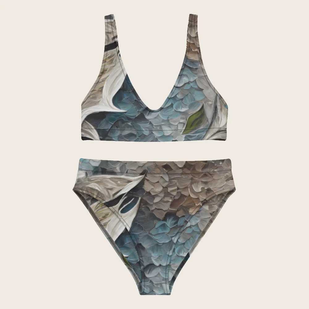 High-Waisted Bikini on model
