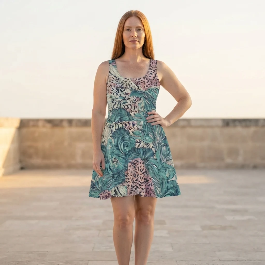 Skater Dress on model