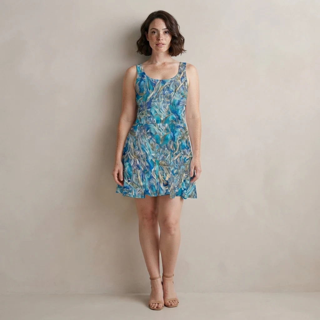 Skater Dress on model