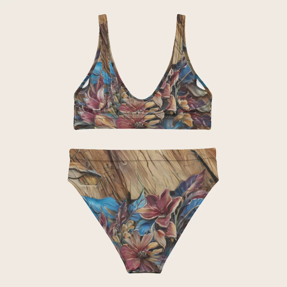High-Waisted Bikini on model