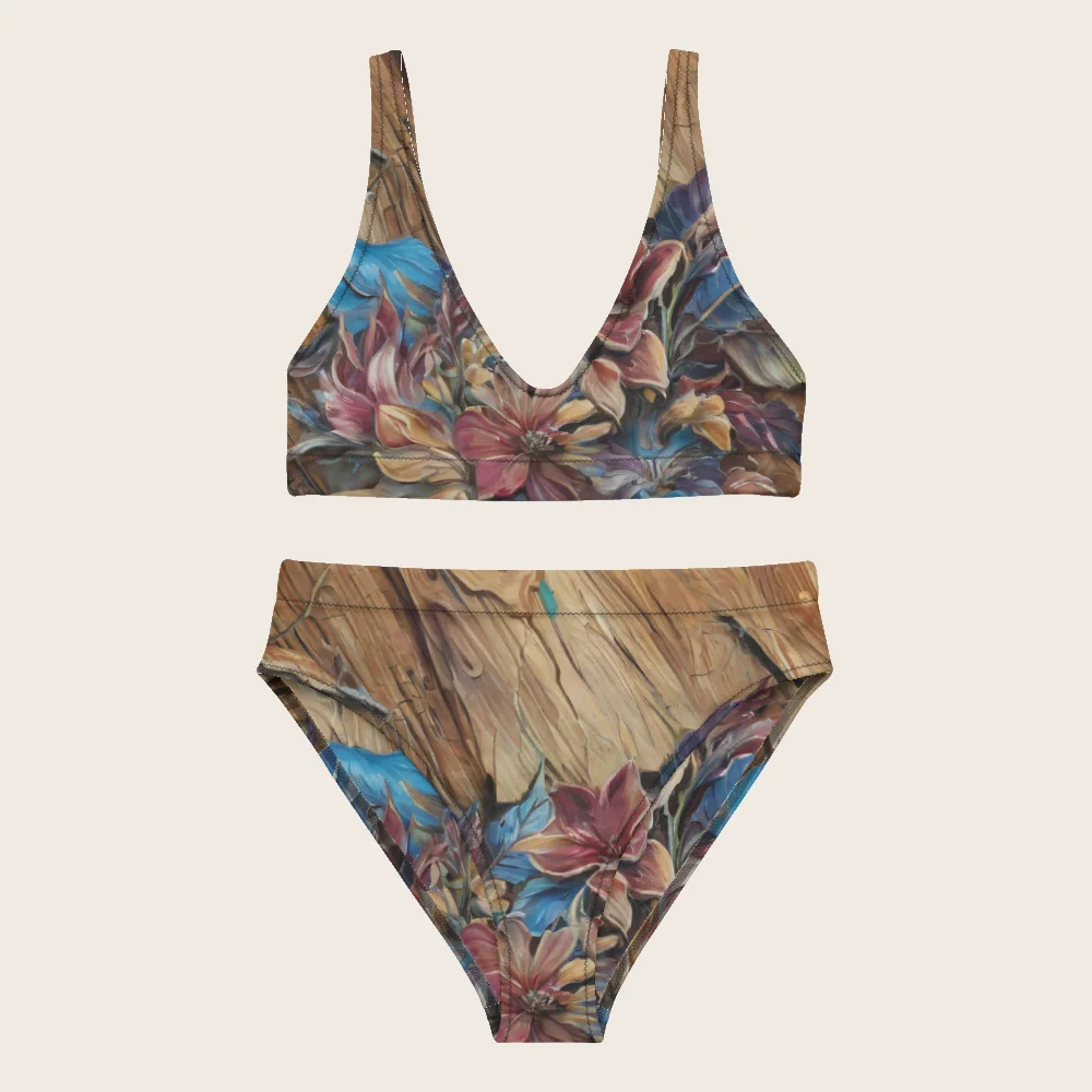 High-Waisted Bikini on model