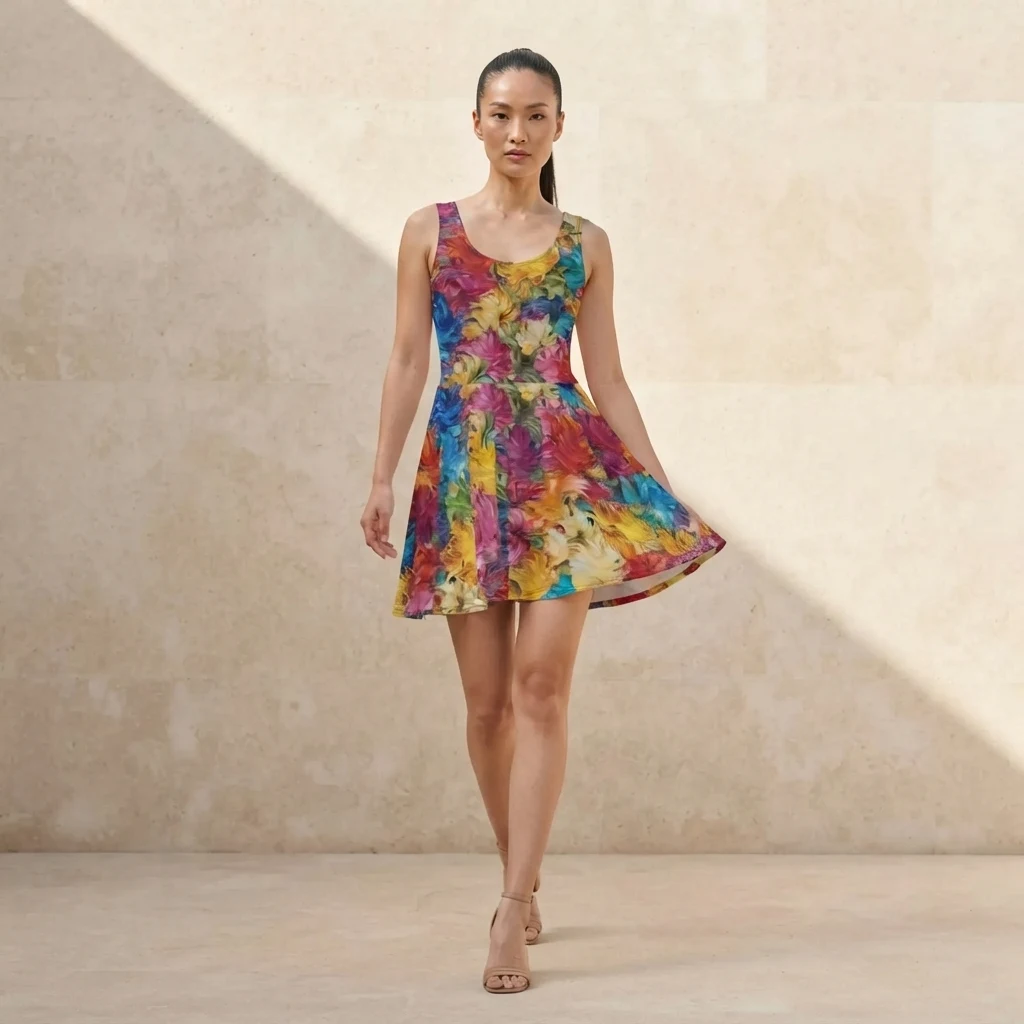 Skater Dress on model