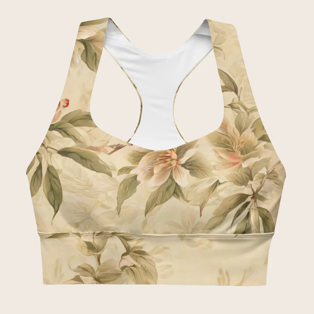 Longline Sports Bra on model