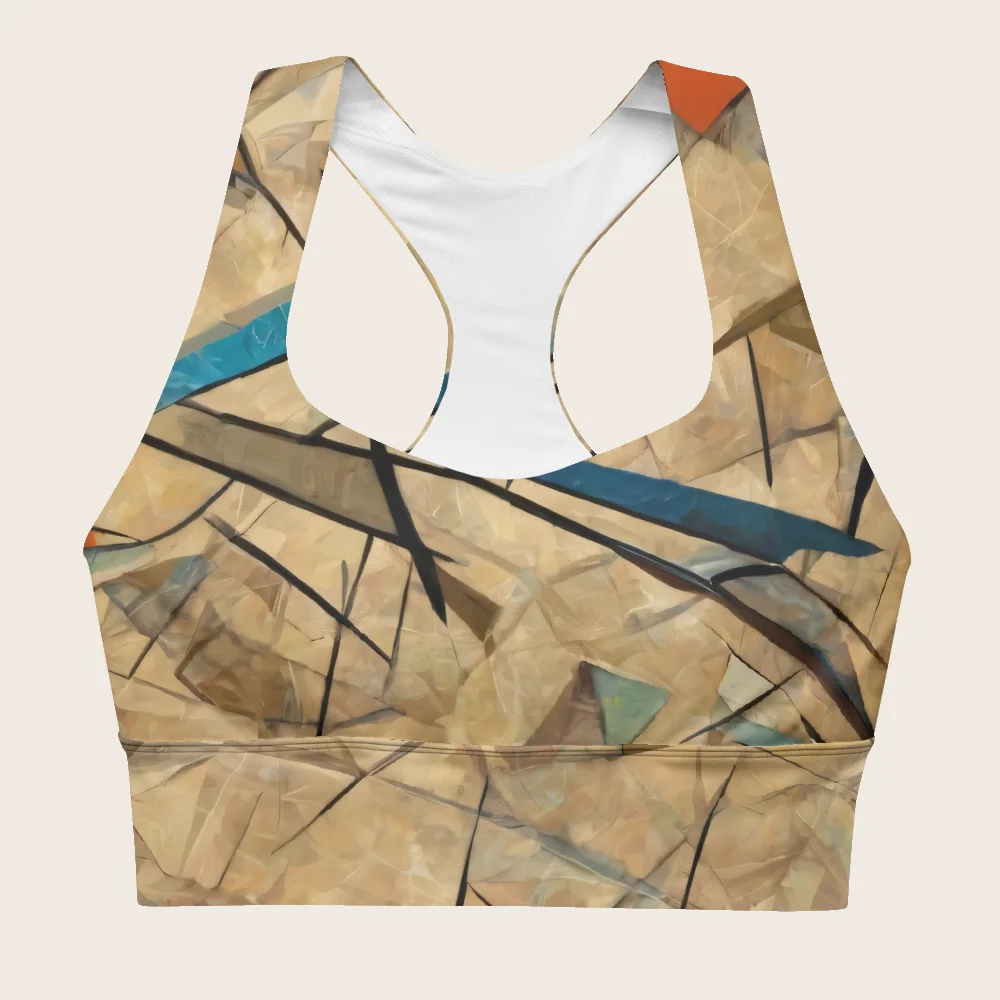 Longline Sports Bra on model