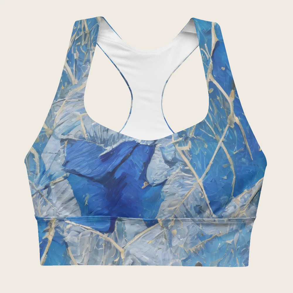 Longline Sports Bra on model
