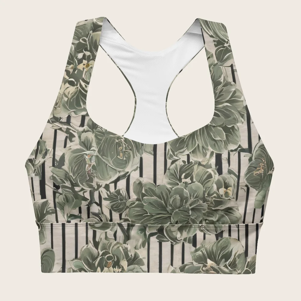 Longline Sports Bra on model