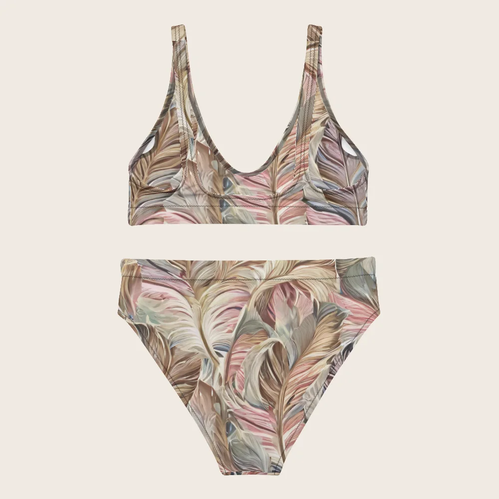 High-Waisted Bikini on model