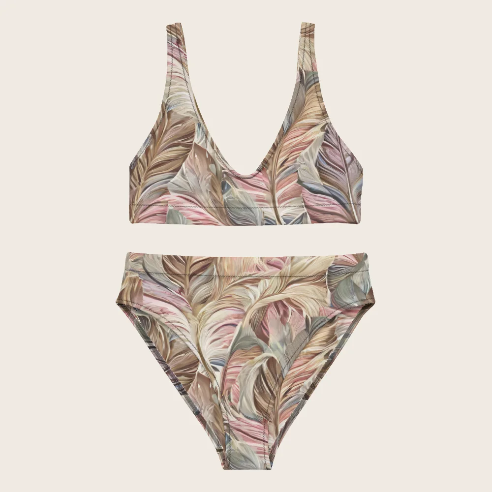 High-Waisted Bikini on model