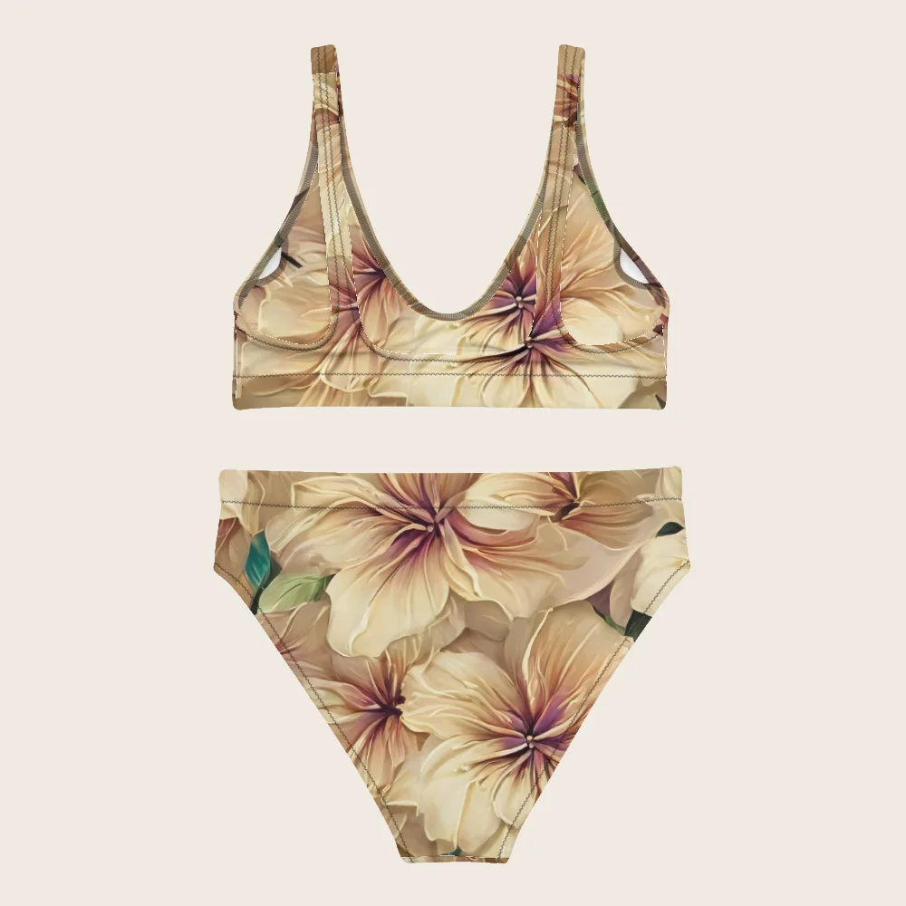 High-Waisted Bikini on model