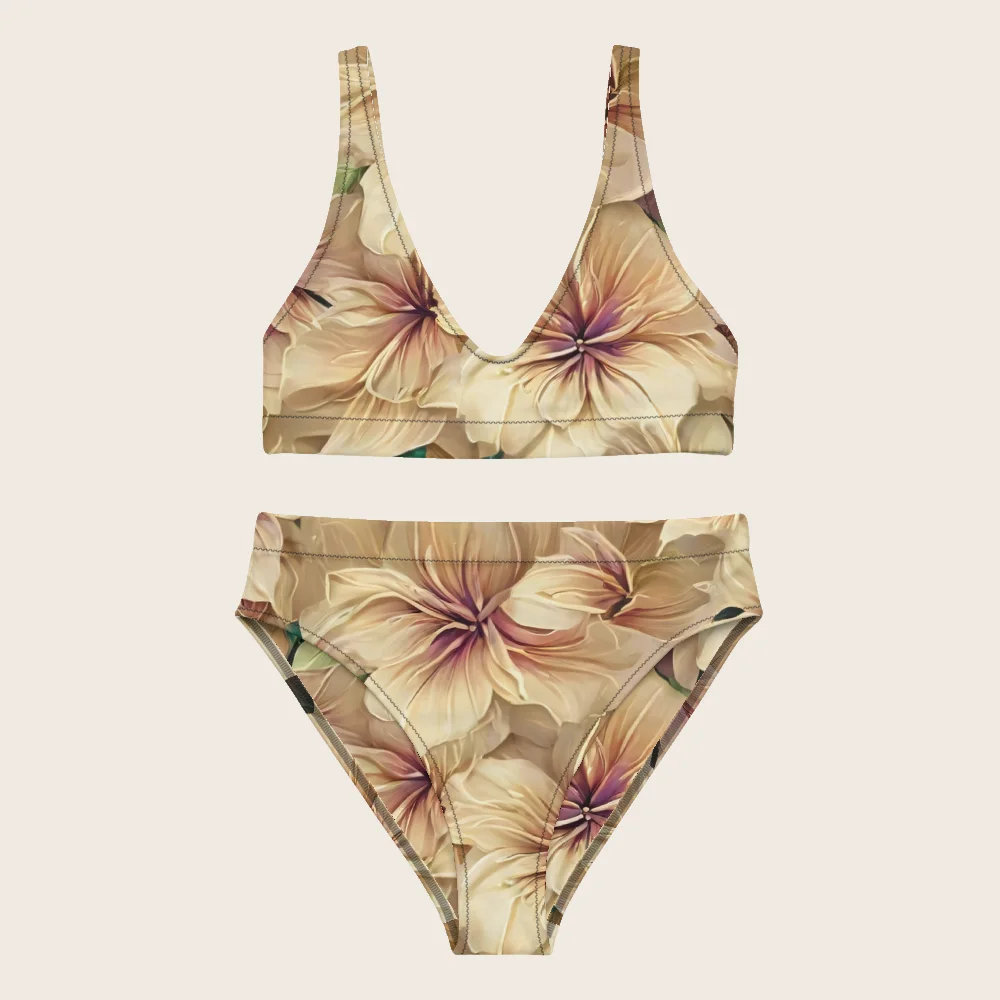 High-Waisted Bikini on model