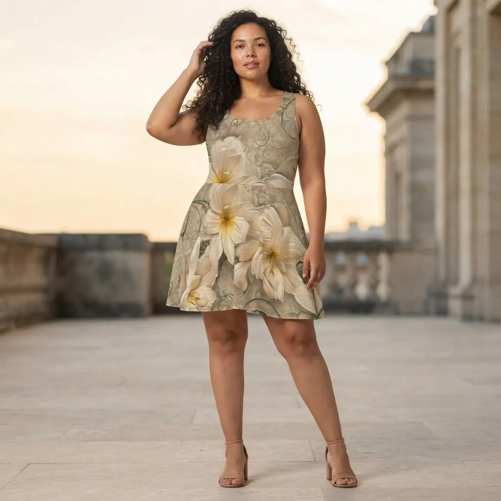 Skater Dress on model