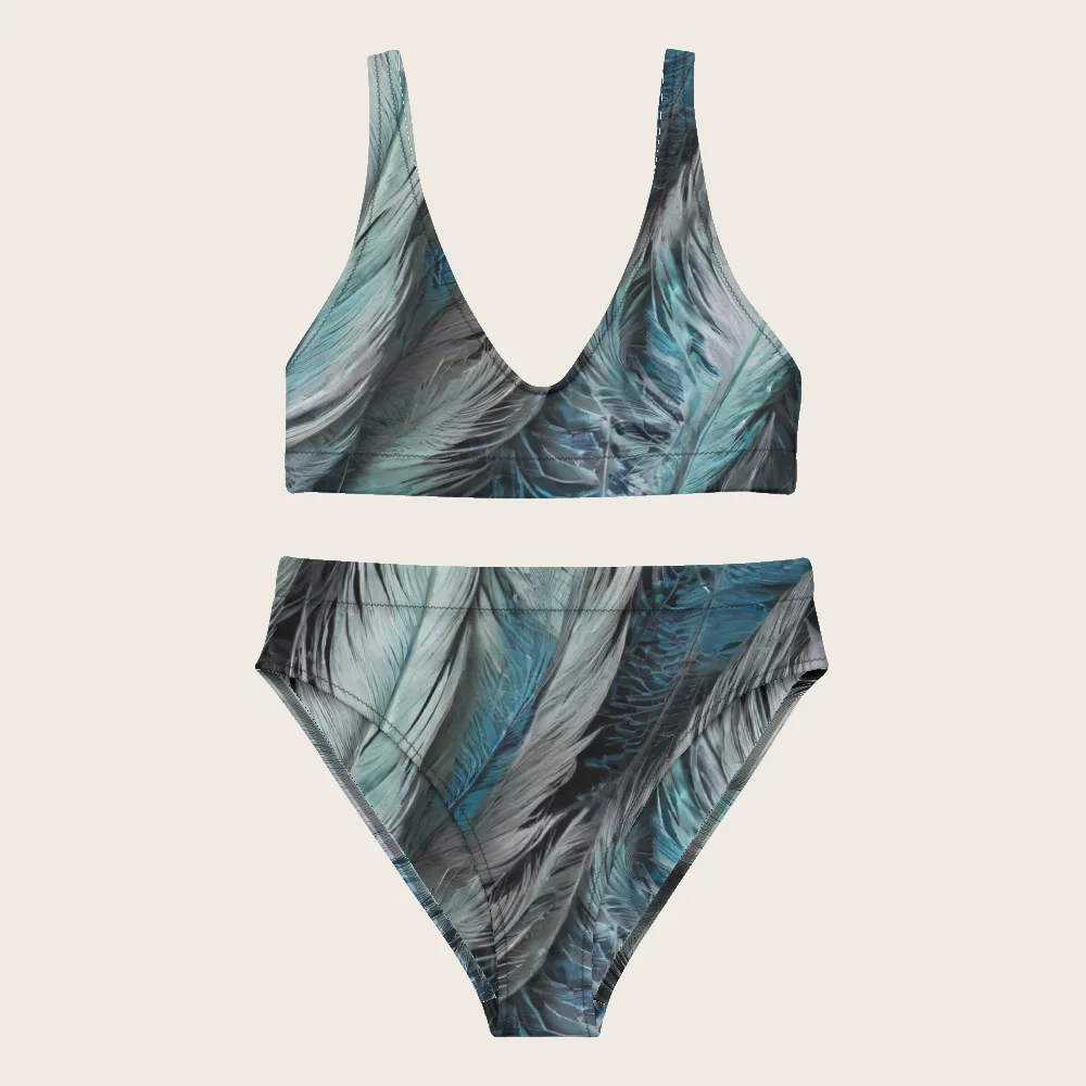 High-Waisted Bikini on model