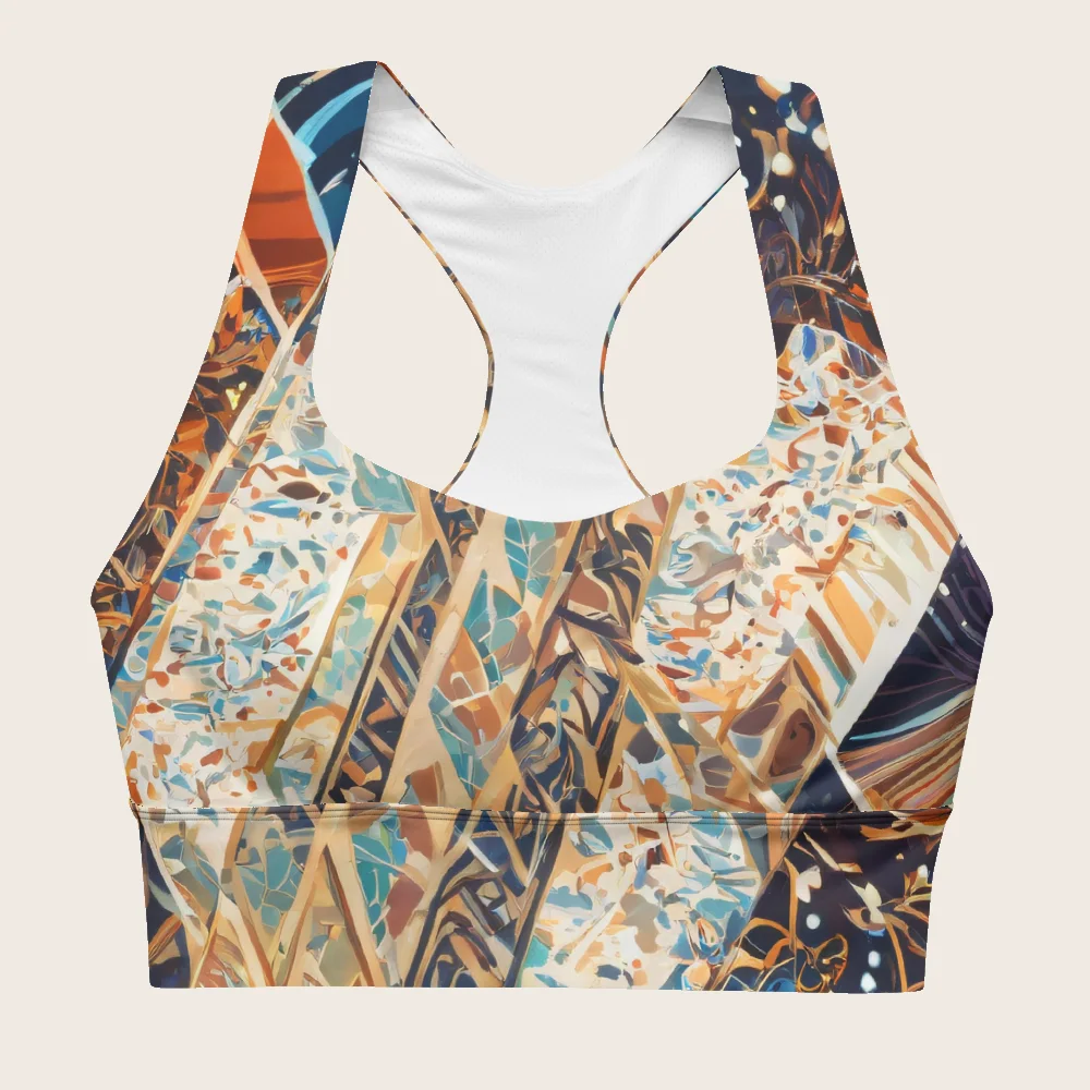 Longline Sports Bra on model