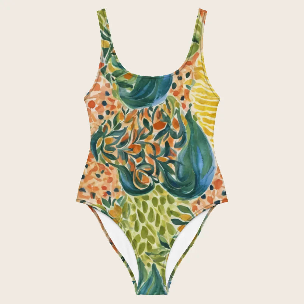 One-Piece Swimsuit on model