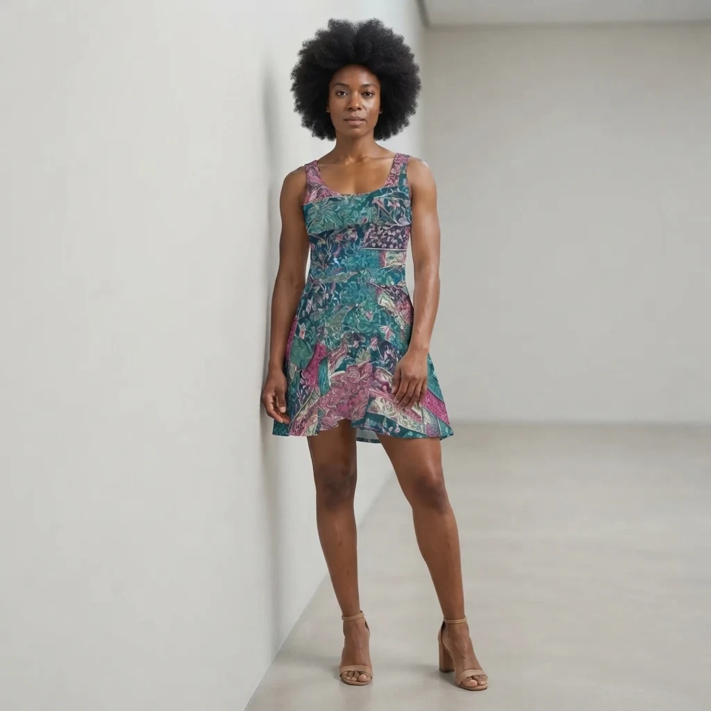Skater Dress on model