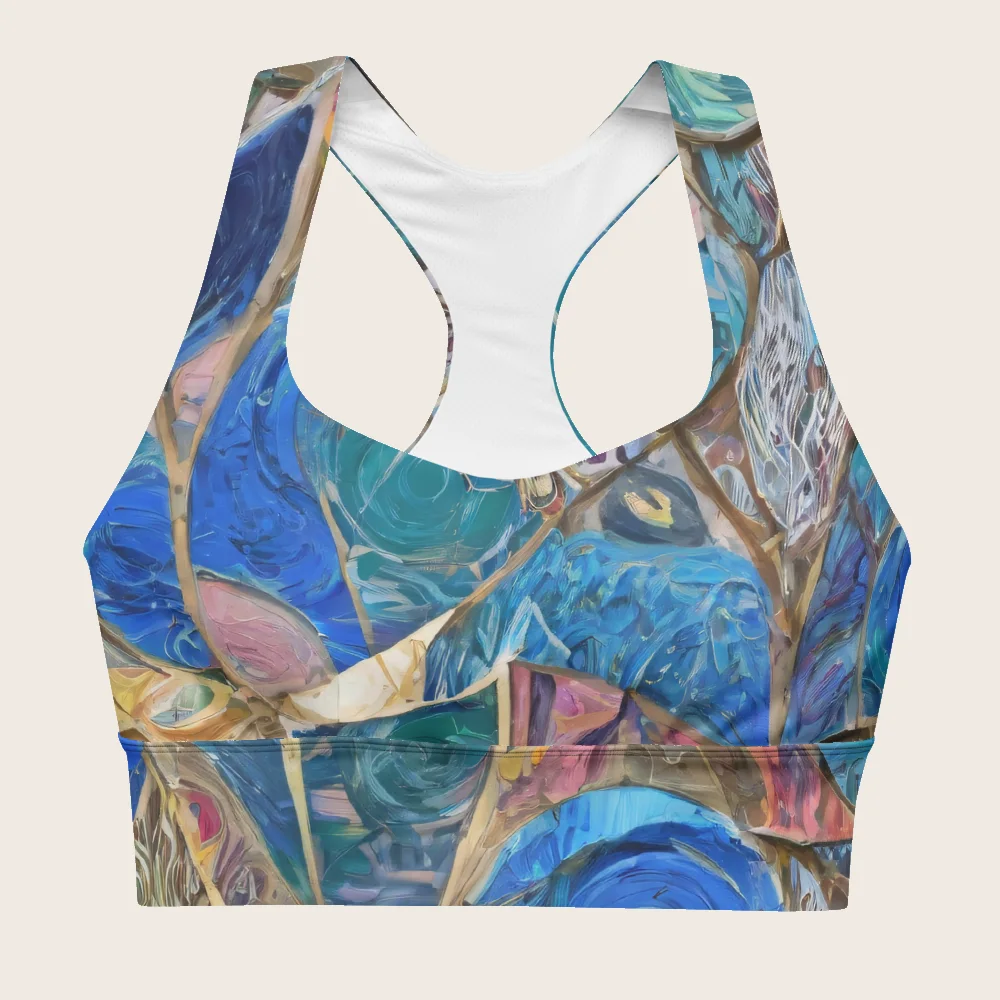 Longline Sports Bra on model