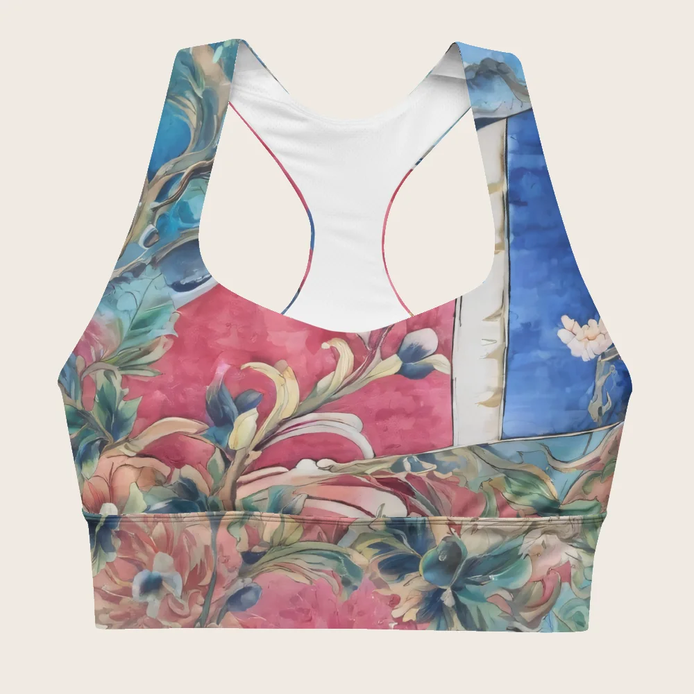 Longline Sports Bra on model