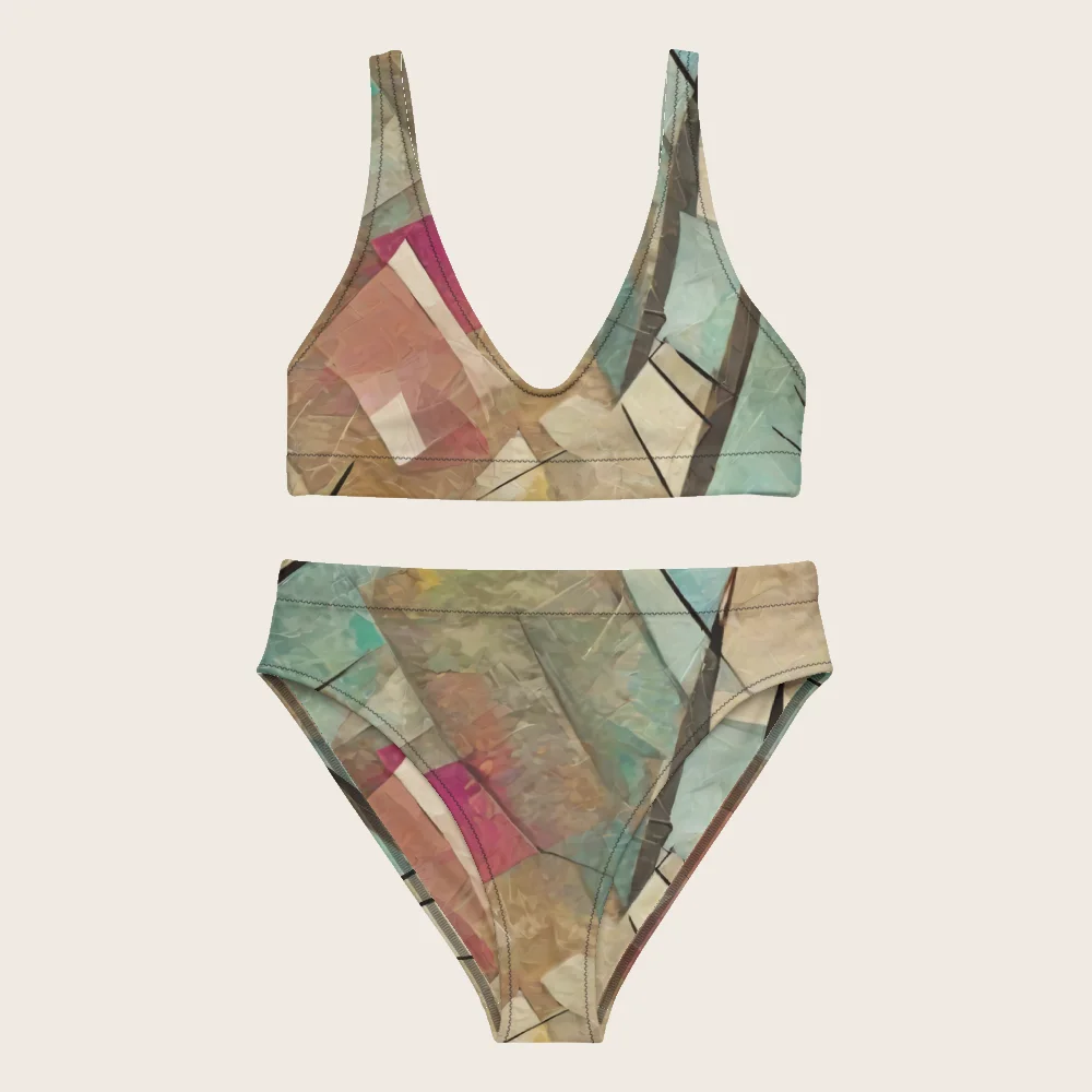 High-Waisted Bikini on model