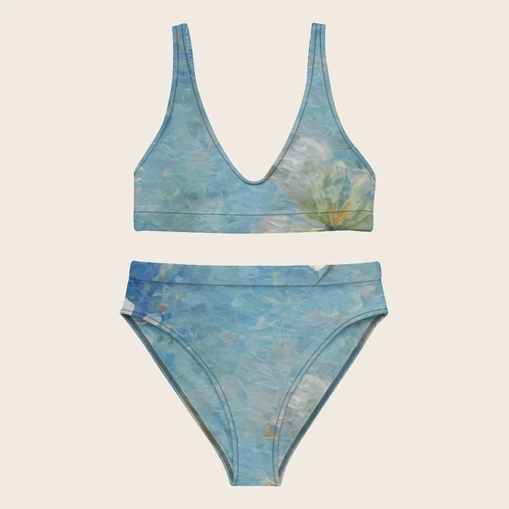 High-Waisted Bikini on model