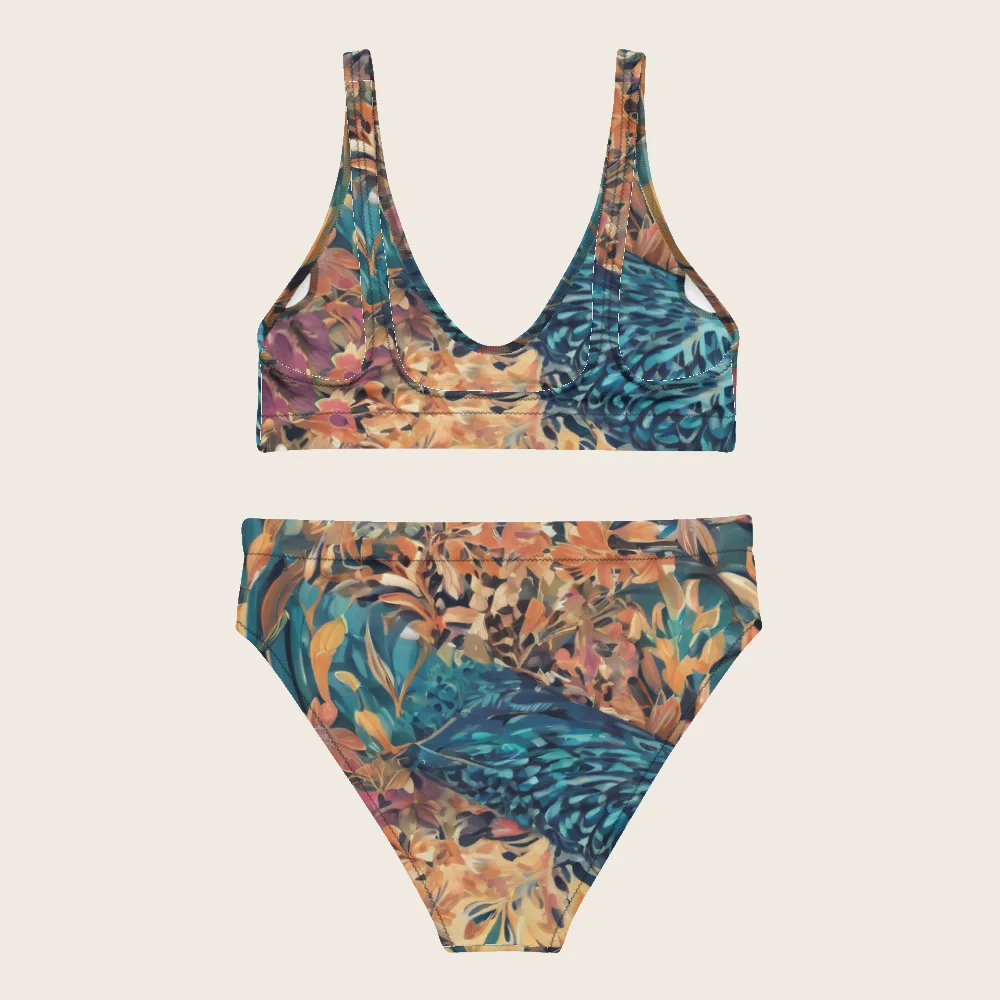 High-Waisted Bikini on model
