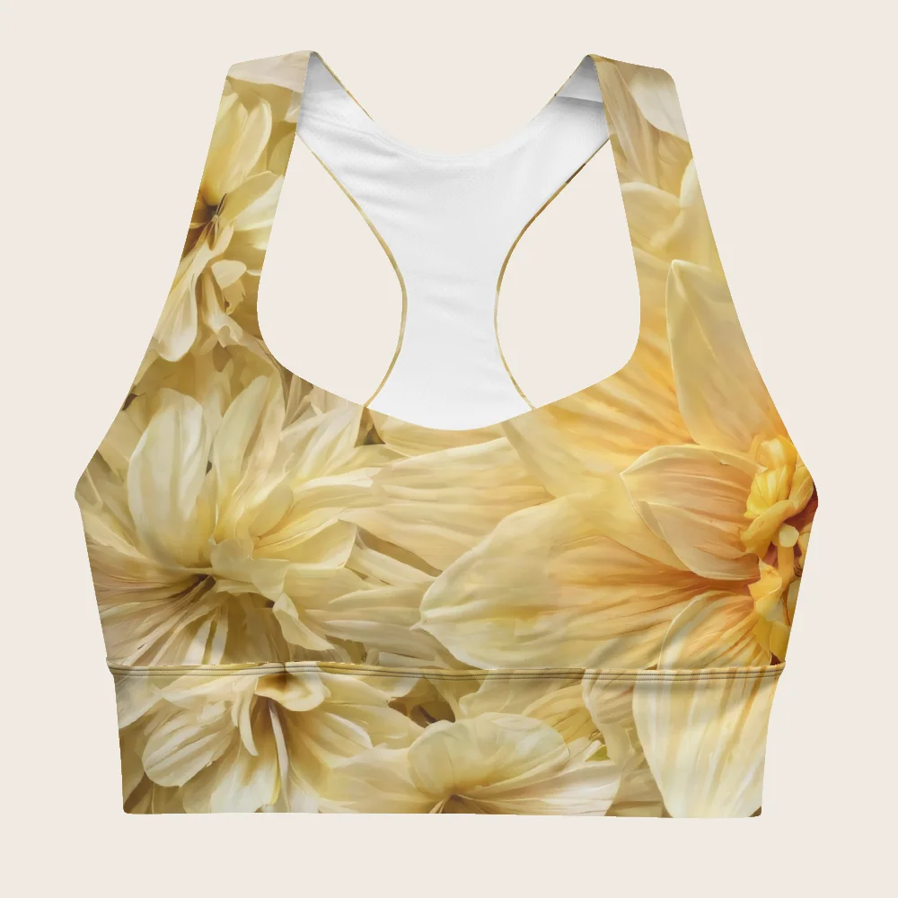 Longline Sports Bra on model
