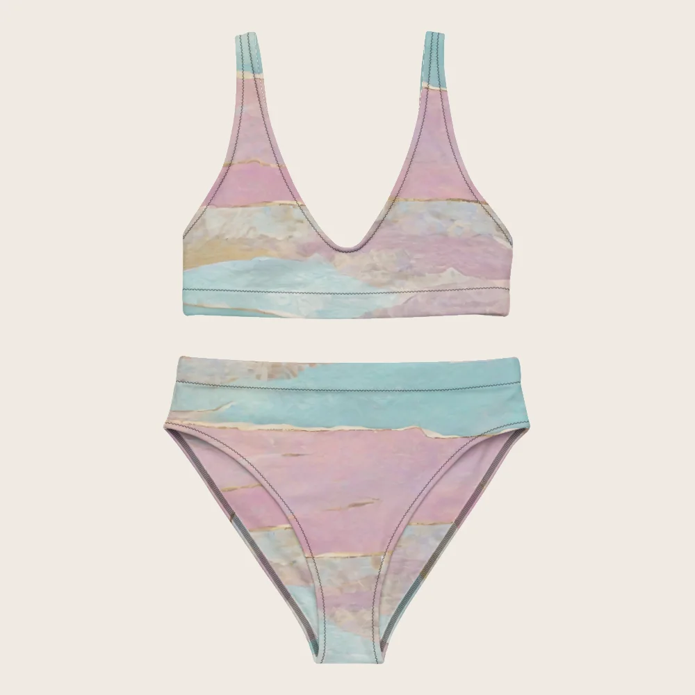 High-Waisted Bikini on model