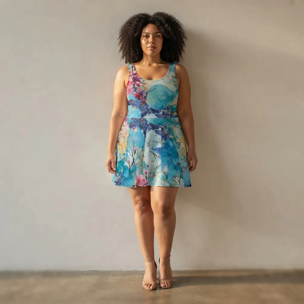 Skater Dress on model