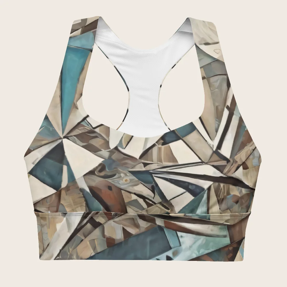 Longline Sports Bra on model