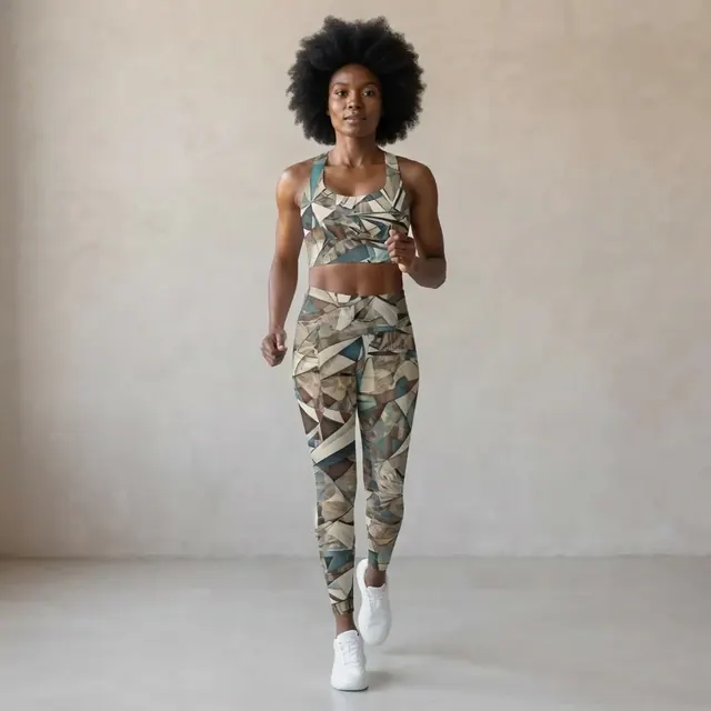 Longline Sports Bra, one-of-one design 626AAB39
