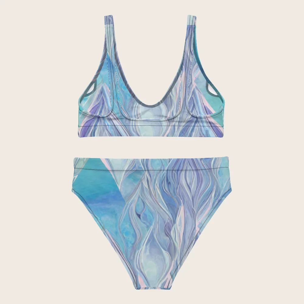 High-Waisted Bikini on model