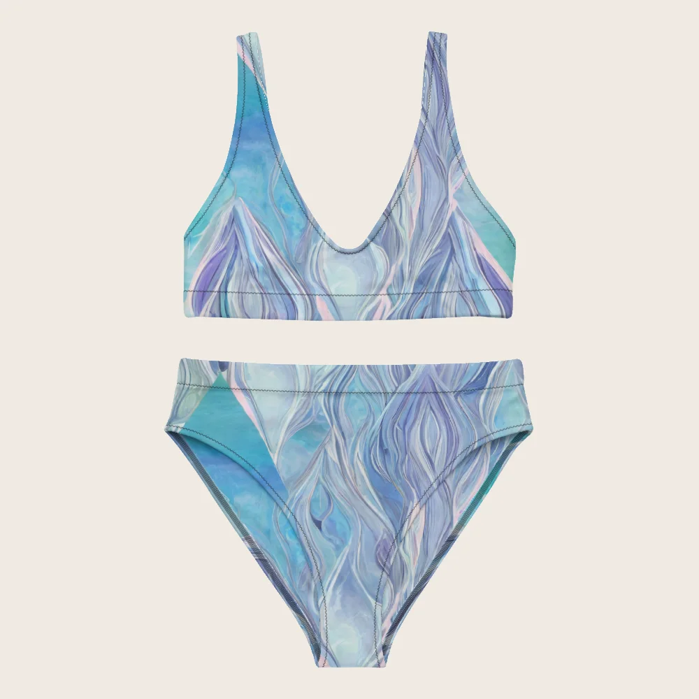 High-Waisted Bikini on model