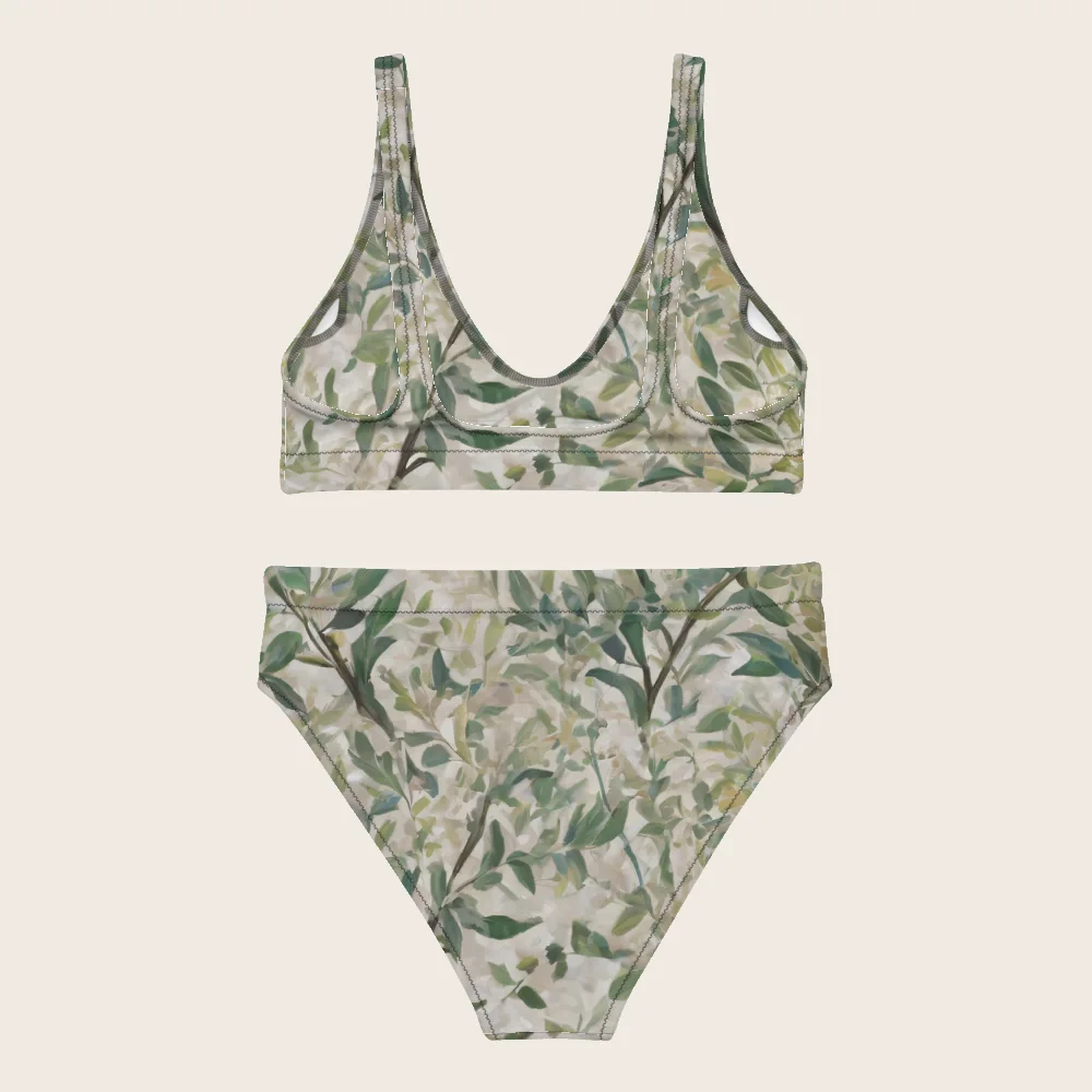 High-Waisted Bikini on model